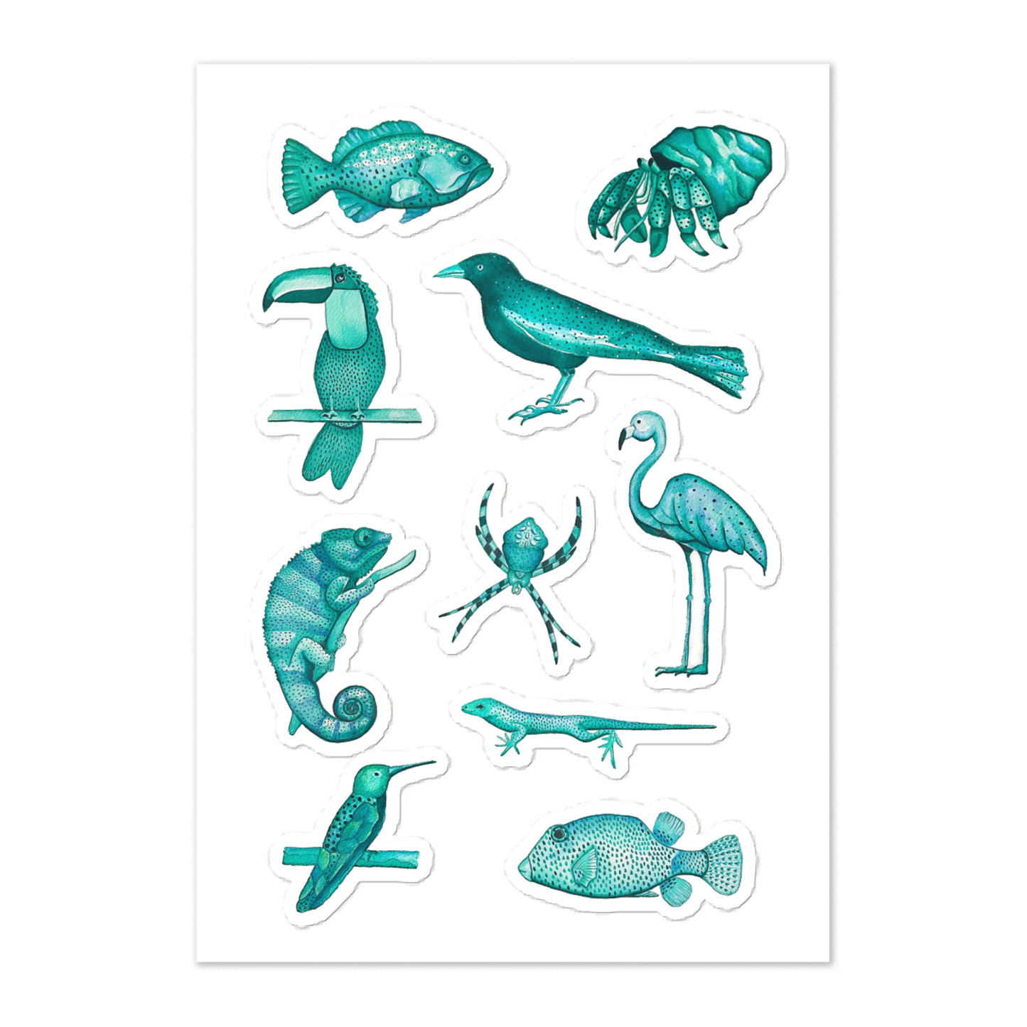Watercolor Series Sticker Sheet